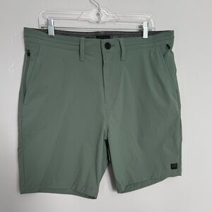 Men's Billabong Green Shorts. Size Large.
